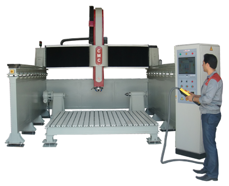دستگاه CNC چهار محور حجاری و پیکرتراش سنگ