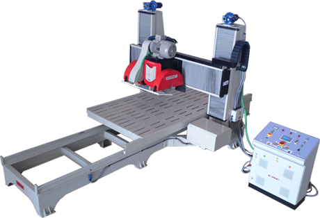 دستگاه CNC سه محور سنگ پروفیل زن دو دیسک دروازه ای